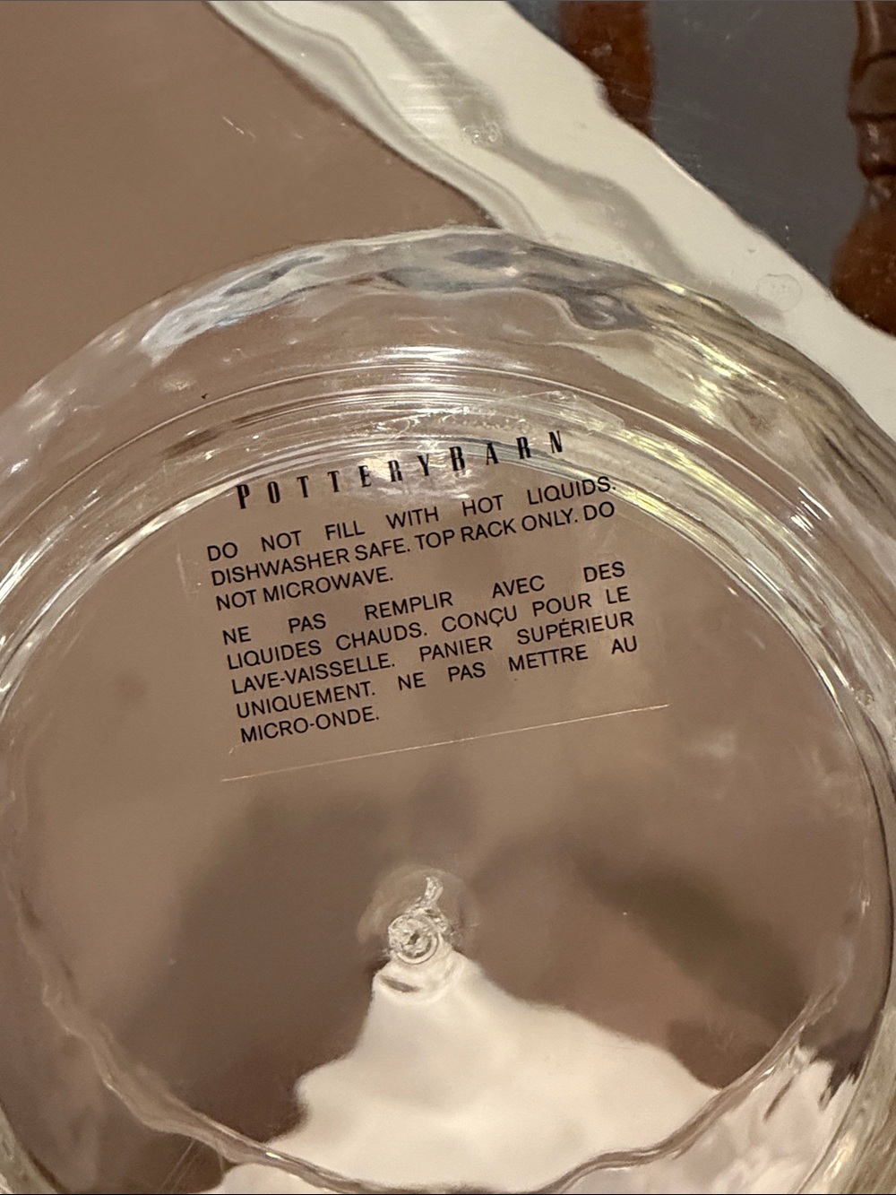 Pottery Barn Acrylic Large Chip and Dip Bowl - Picture 8 of 8